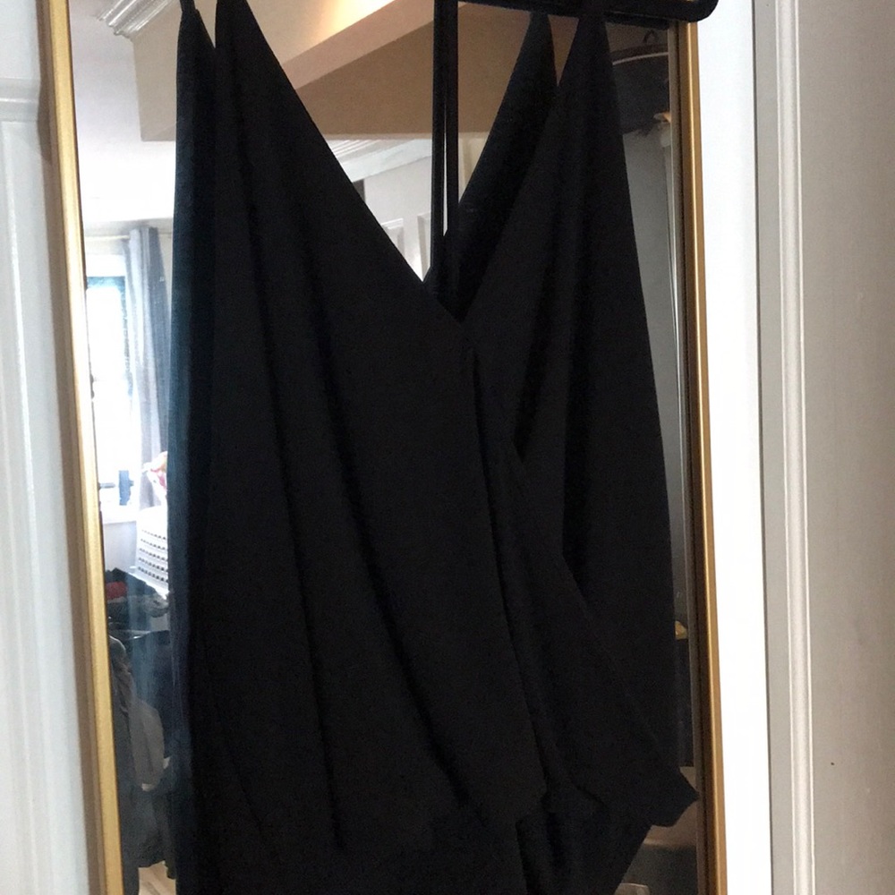 Overlap Tank Top with T-Strap Back